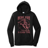 Here For A Good Time Cowboy Cowgirl Western Country Music Women's Pullover Hoodie