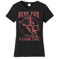 Here For A Good Time Cowboy Cowgirl Western Country Music Women's T-Shirt