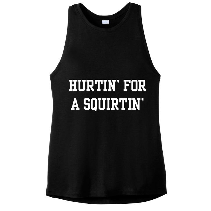 Hurtin For A Squirtin Ladies PosiCharge Tri-Blend Wicking Tank