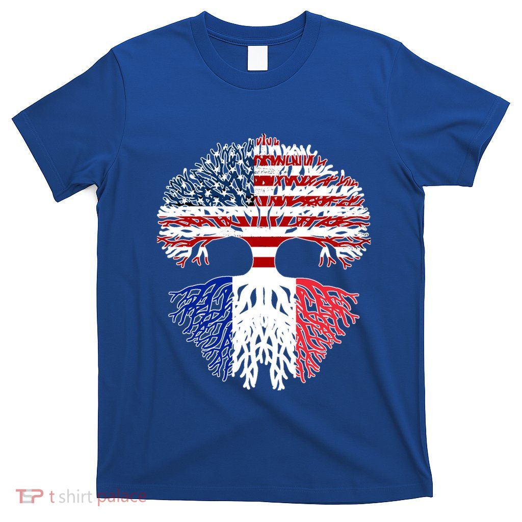 Happy French American Month Made In Usa With French Parts Gift T-Shirt