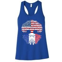 Happy French American Month Made In Usa With French Parts Gift Women's Racerback Tank