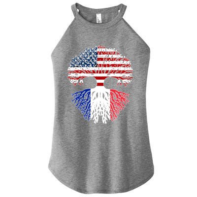 Happy French American Month Made In Usa With French Parts Gift Women’s Perfect Tri Rocker Tank