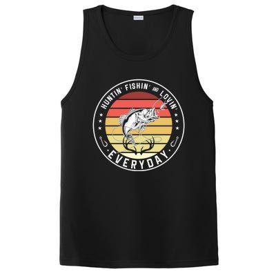 Huntin Fishin And Lovin Everyday Hunting Fishing Hunt Fish Meaningful Gift PosiCharge Competitor Tank