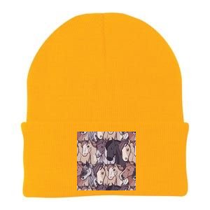 Horses Farm Animal Knit Cap Winter Beanie