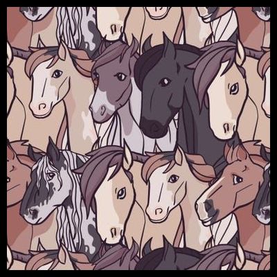 Horses Farm Animal T-Shirt