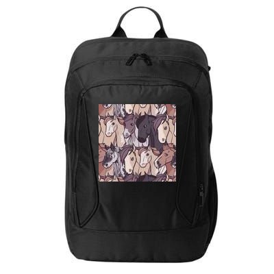 Horses Farm Animal City Backpack