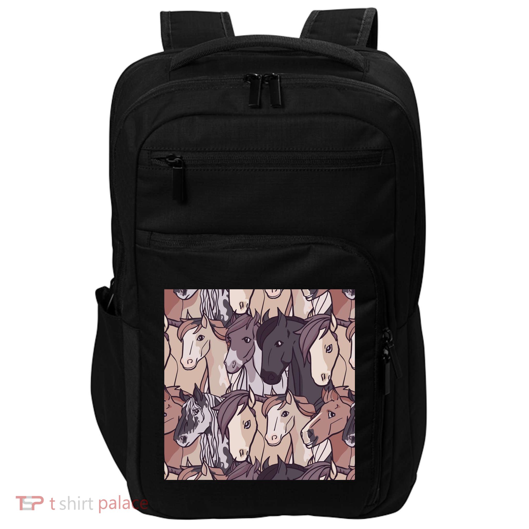 Horses Farm Animal Impact Tech Backpack