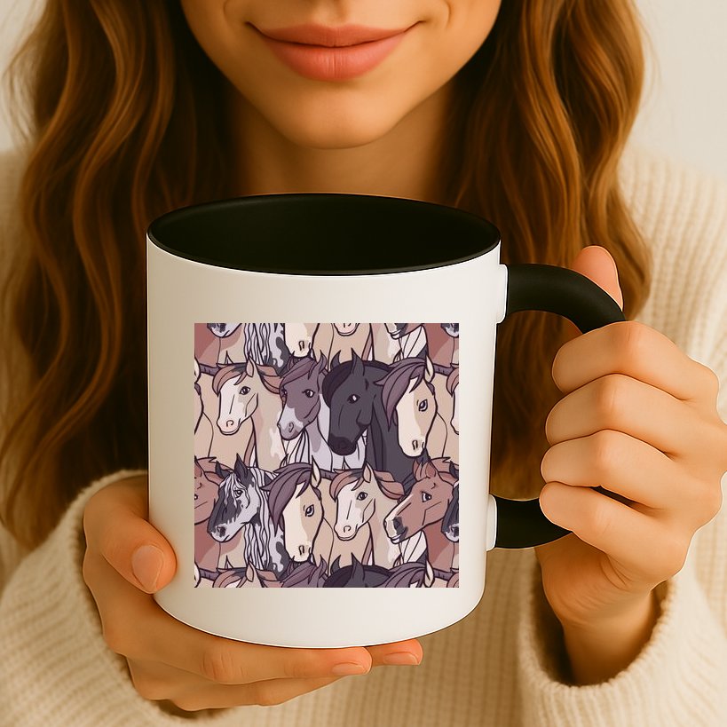 Horses Farm Animal Mug