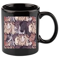 Horses Farm Animal 11oz C Handle Ceramic Mug