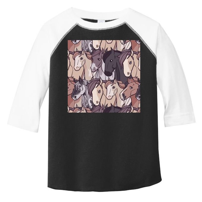 Horses Farm Animal Toddler Fine Jersey T-Shirt