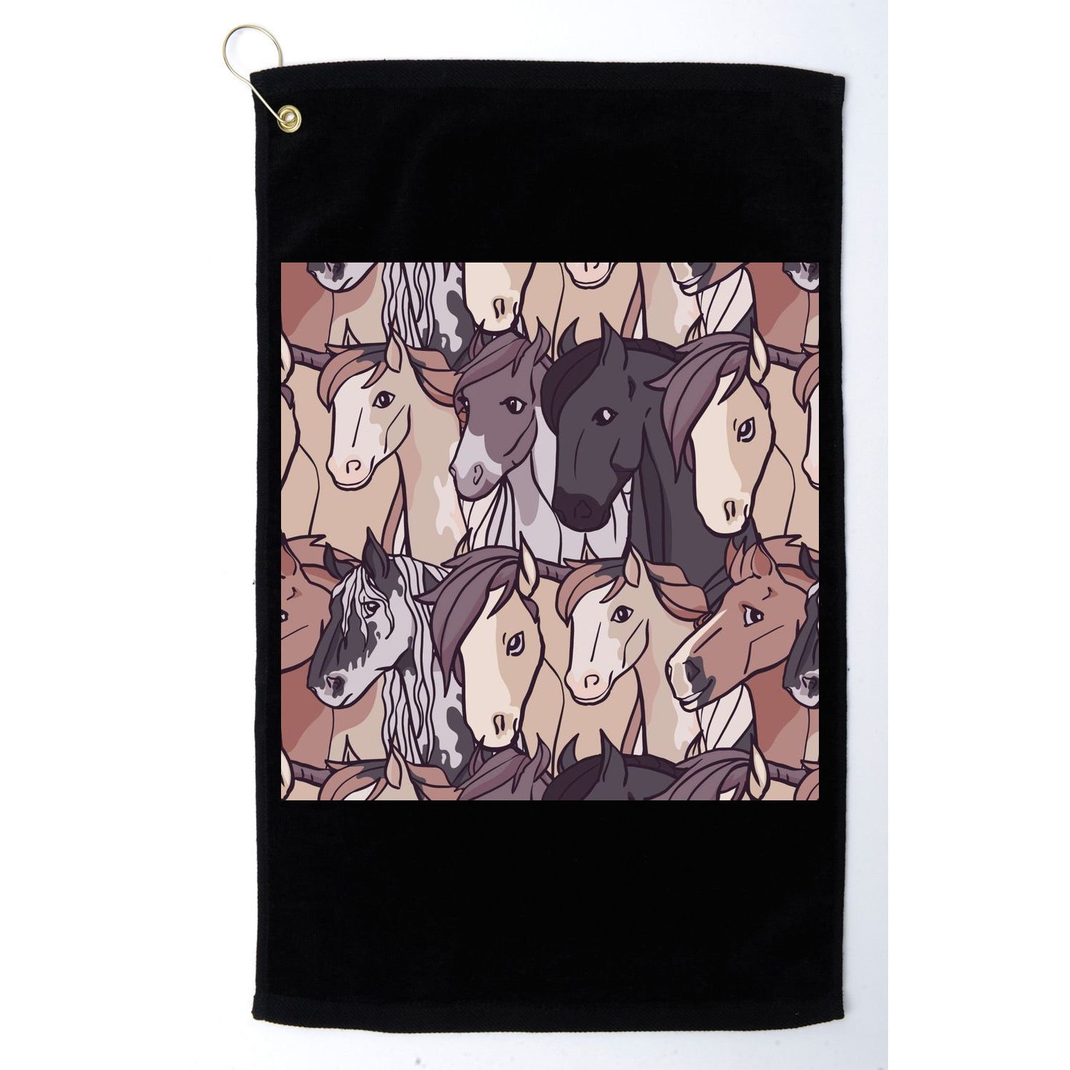 Horses Farm Animal Golf Towel
