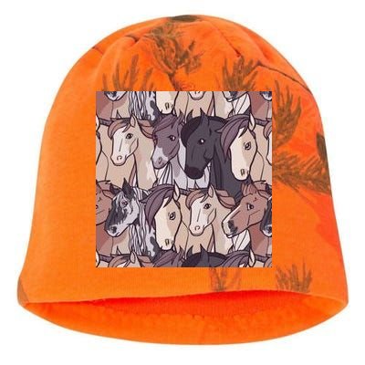 Horses Farm Animal Kati - Camo Knit Beanie