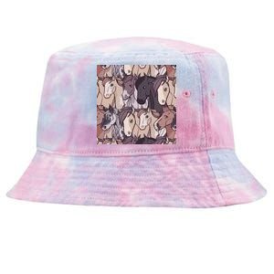 Horses Farm Animal Tie-Dyed Bucket Hat