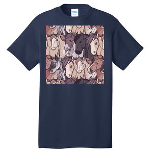 Horses Farm Animal Tall T-Shirt