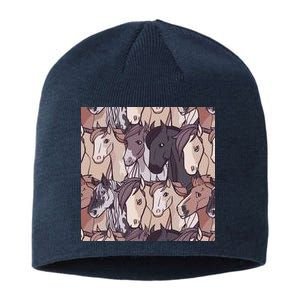 Horses Farm Animal Sustainable Beanie