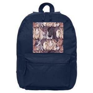 Horses Farm Animal 16 in Basic Backpack