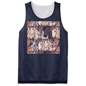 Horses Farm Animal Mesh Reversible Basketball Jersey Tank