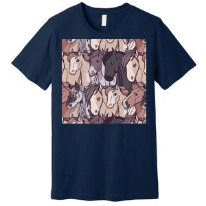 Horses Farm Animal Premium T-Shirt