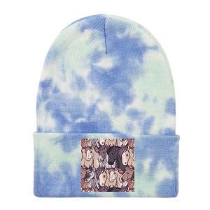 Horses Farm Animal Tie Dye 12in Knit Beanie