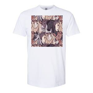 Horses Farm Animal Softstyle CVC T-Shirt