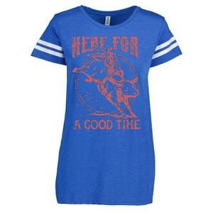 Here For A Good Time Cowboy Cowgirl Western Country Music Enza Ladies Jersey Football T-Shirt