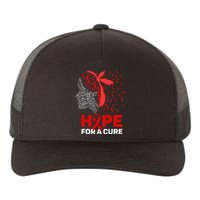 Hope For A Cure Red Ribbon National HIV Awareness Month Yupoong Adult 5-Panel Trucker Hat