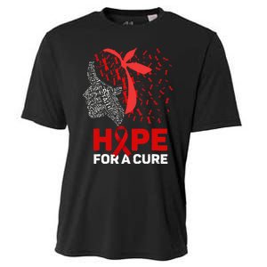 Hope For A Cure Red Ribbon National HIV Awareness Month Cooling Performance Crew T-Shirt