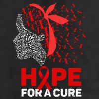 Hope For A Cure Red Ribbon National HIV Awareness Month Golf Towel