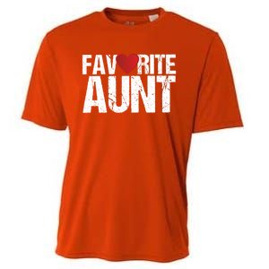 Heart Favorite Aunt Funny Gift Cooling Performance Crew T-Shirt