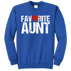 Heart Favorite Aunt Funny Gift Sweatshirt