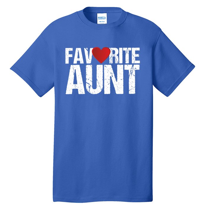 Heart Favorite Aunt Funny Gift Tall T-Shirt