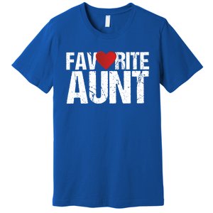 Heart Favorite Aunt Funny Gift Premium T-Shirt