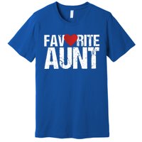 Heart Favorite Aunt Funny Gift Premium T-Shirt