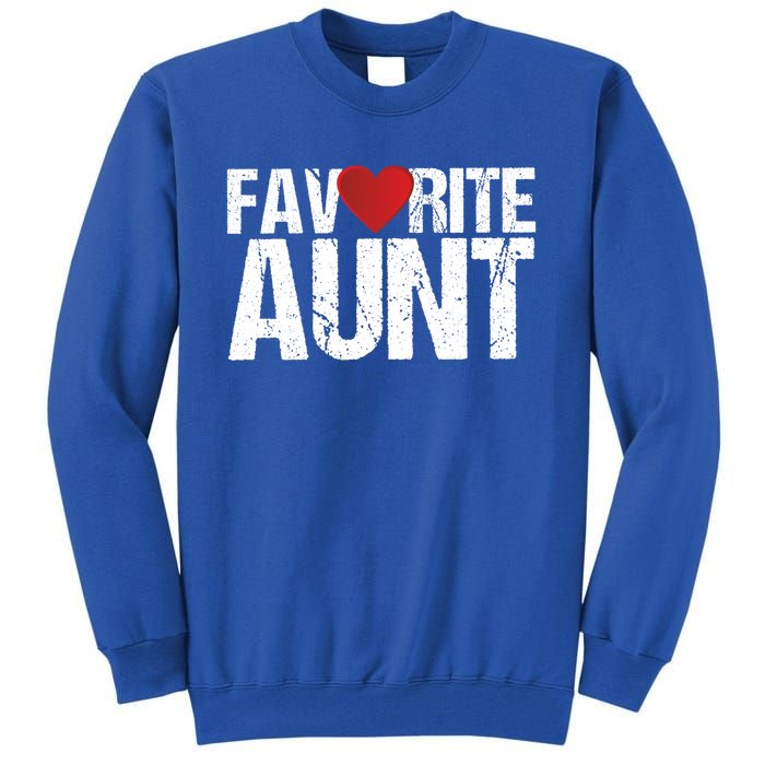 Heart Favorite Aunt Funny Gift Tall Sweatshirt