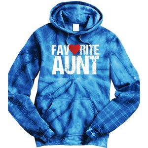 Heart Favorite Aunt Funny Gift Tie Dye Hoodie