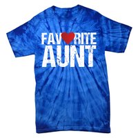 Heart Favorite Aunt Funny Gift Tie-Dye T-Shirt