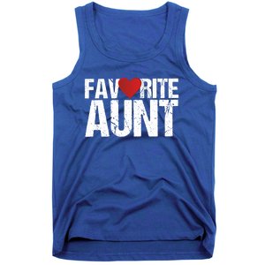 Heart Favorite Aunt Funny Gift Tank Top