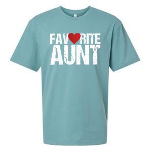 Heart Favorite Aunt Funny Gift Sueded Cloud Jersey T-Shirt