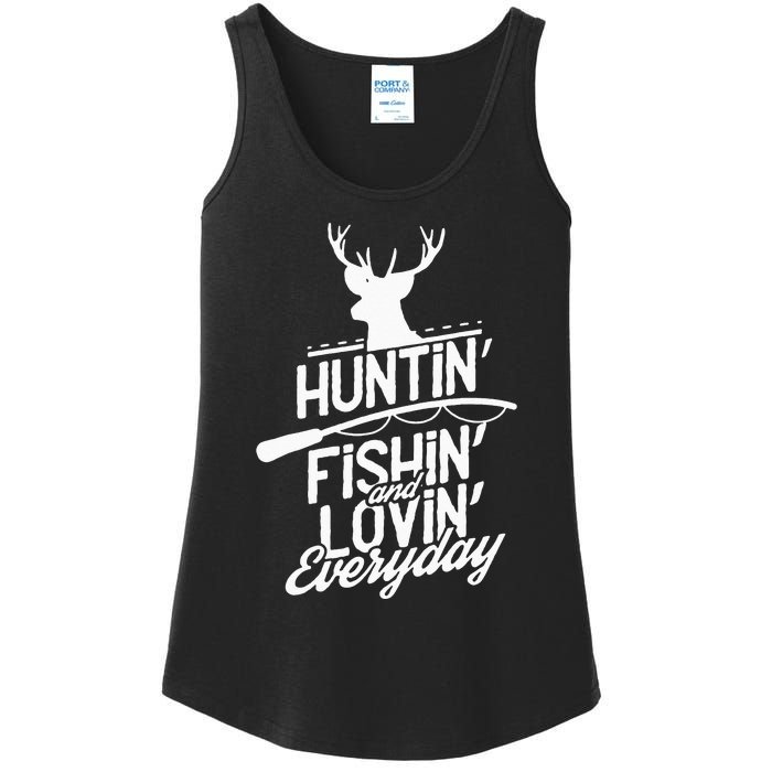 Hunting, Fishing and Loving everyday Sport Ladies Essential Tank