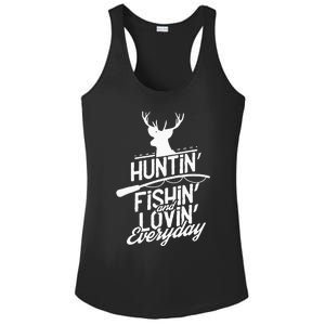 Hunting, Fishing and Loving everyday Sport Ladies PosiCharge Competitor Racerback Tank