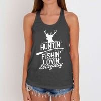 Hunting, Fishing and Loving everyday Sport Women's Knotted Racerback Tank