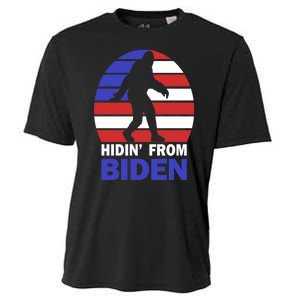 Hidin From Biden Anti Joe Biden 2020 Election Hiding Bigfoot Cooling Performance Crew T-Shirt