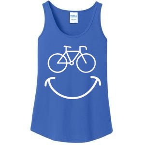 Happy Face Bike Cycling And Cyclist Ladies Essential Tank