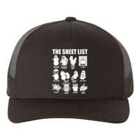 Halloween Funny Boo Sheet Ghost The Sheet List Gift Yupoong Adult 5-Panel Trucker Hat