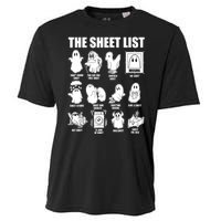 Halloween Funny Boo Sheet Ghost The Sheet List Gift Cooling Performance Crew T-Shirt