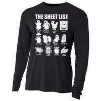 Halloween Funny Boo Sheet Ghost The Sheet List Gift Cooling Performance Long Sleeve Crew