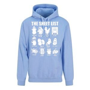 Halloween Funny Boo Sheet Ghost The Sheet List Gift Unisex Surf Hoodie