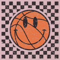 Happy Face Basketball Lover Smile Face Funny Smiling 25L Jumbo Tote