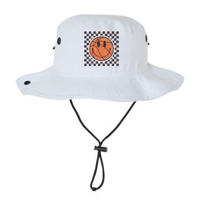 Happy Face Basketball Lover Smile Face Funny Smiling Bucket Hat
