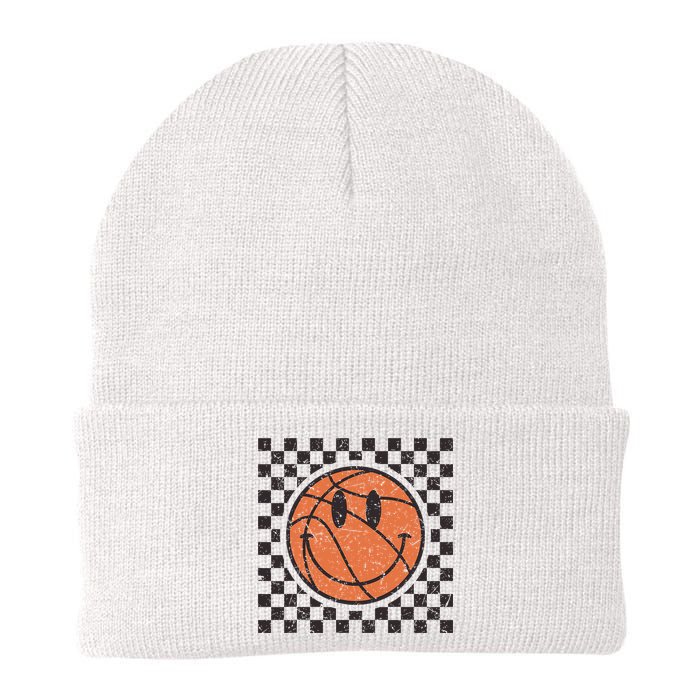 Happy Face Basketball Lover Smile Face Funny Smiling Beanie